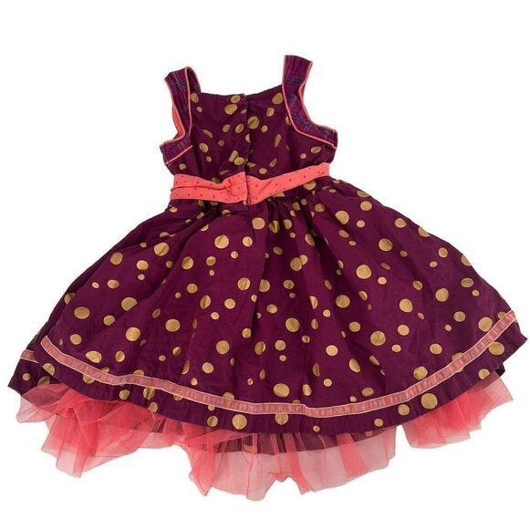 Matilda Jane Nicoletta Dress Tulle Tutu Polka Dot Friends Forever Girls Size 6 - Picture 4 of 10